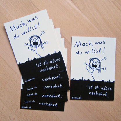 Mach, was du willst!-Postkarten-Set islieb
