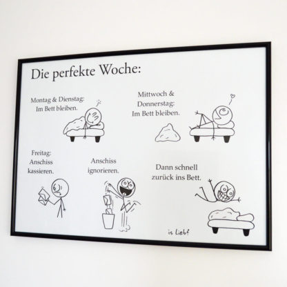 Perfekte-Woche-Poster - is lieb?